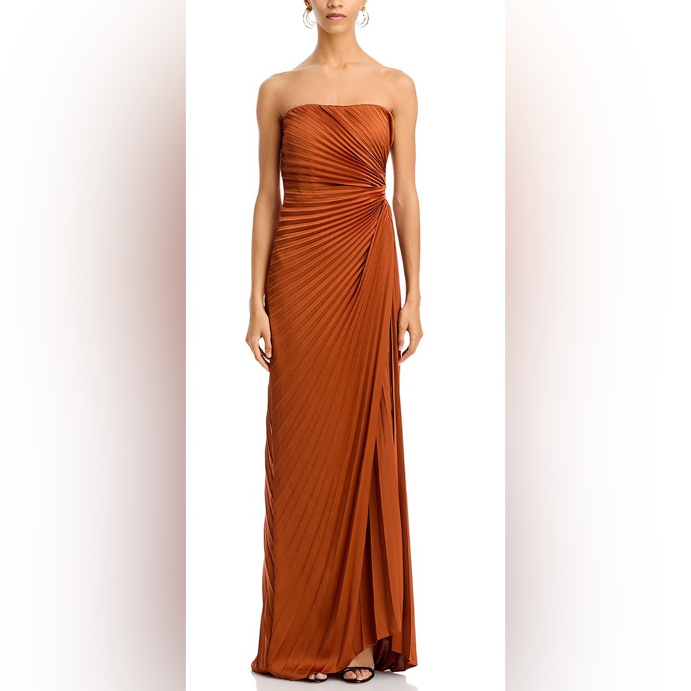 A.L.C. Layla Pleated Gown in Red Rock - Picture 7 of 8